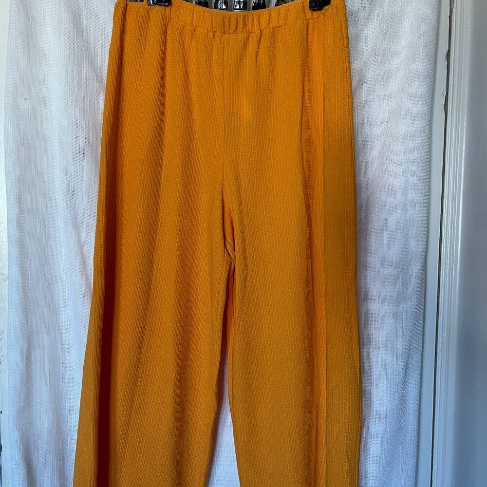 Mango Yellow Woven Pants (NWT)